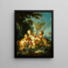 Putti en pêcheur - François Boucher — oprawiony obraz na ścianie