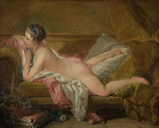 Dziewczyna w spoczynku - François Boucher — widok dzieła