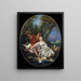 Berger et bergère au repos - François Boucher — oprawiony obraz na ścianie