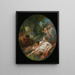 Bacchantes endormies surprises par des satyres - François Boucher — oprawiony obraz na ścianie