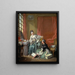 La modistka - François Boucher — oprawiony obraz na ścianie