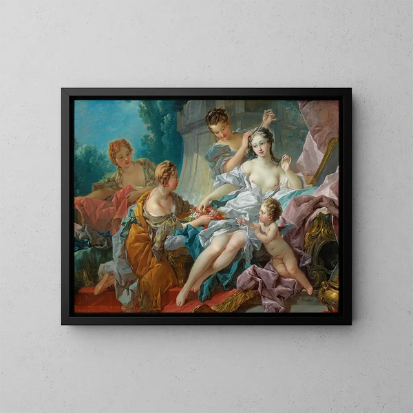 La Toilette de Vénus - François Boucher — oprawiony obraz na ścianie