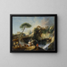 Widok na Tivoli z świątynią Westy - François Boucher — oprawiony obraz na ścianie