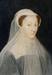 Portret Marii Stuart 1542-1587 królowa Francji i królowa Szkocji w stroju żałobnym - François Clouet — widok dzieła