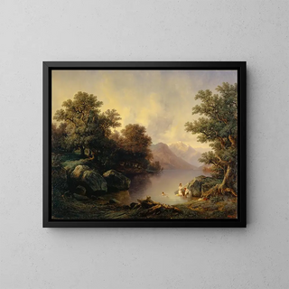 Franois Diday - By the Lake of Brienz The Bathers.webp