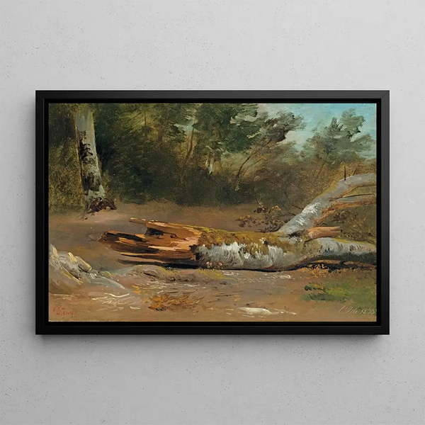 Franois Diday - Forest with Tree Trunk Ljsle.webp