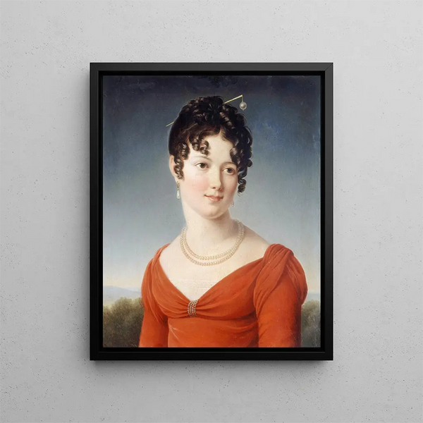 popiersia portretu Alexandrine-Anne De La Pallu, markiza De Flers 1786-1832 - François Gérard — oprawiony obraz na ścianie