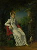 Caroline Ferdinand Louise de Sicile 1798-1870 Żona Charlesa Ferdynanda, księcia de Berry, w parku Bagatelle w lesie Boulogne koło Paryża - François Gérard — widok dzieła