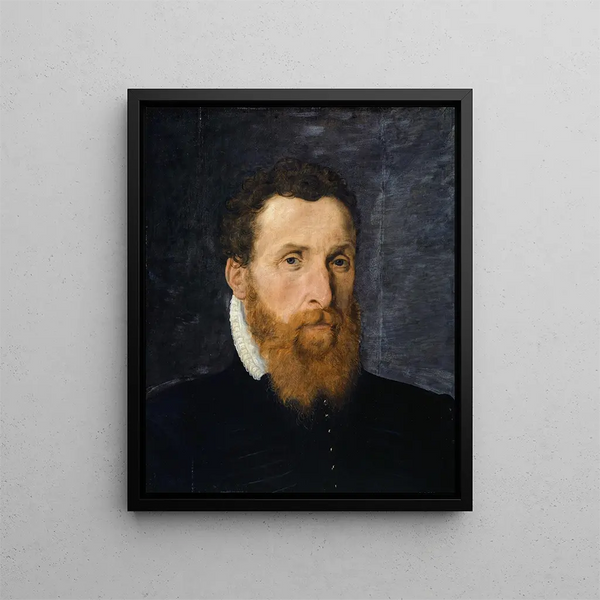 Portret doktora elektora brandenburskiego Léonarda Thurneyssera Zum Thurn z Bazylei - Frans Floris — oprawiony obraz na ścianie