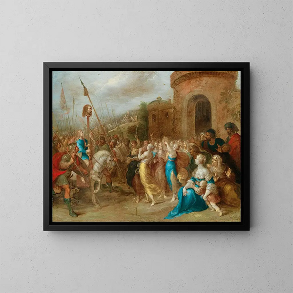 Le Triomphe de David - Frans Francken le Jeune — oprawiony obraz na ścianie