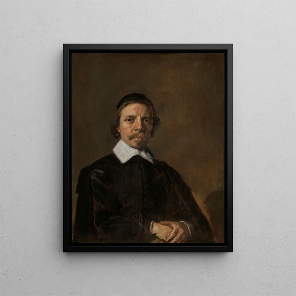 portret mężczyzny, być może duchownego - Frans Hals — oprawiony obraz na ścianie