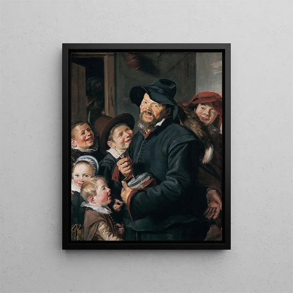 Gracz Rommel-Pot - Frans Hals — oprawiony obraz na ścianie