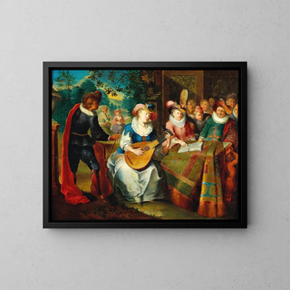 Frans Xaver Hendrick Verbeeck - A Music Making Company On A Terrace.webp