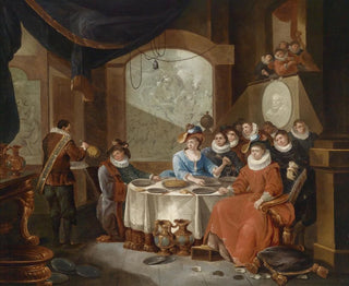 Frans Xaver Hendrick Verbeeck - Elegante Gesellschaft bei einem festlichen Essen.webp