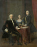 Rodzinna grupa w wnętrzu - Frans van der Mijn — widok dzieła