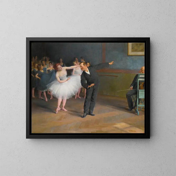L'école de danse de Prague - František Dvořák — oprawiony obraz na ścianie