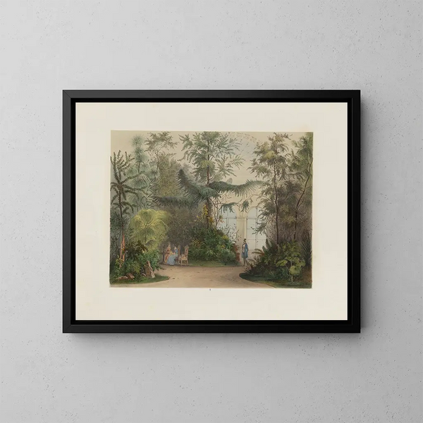 Le jardin d'hiver dans la Hofburg impériale et royale de Vienne - Franz Antoine — oprawiony obraz na ścianie