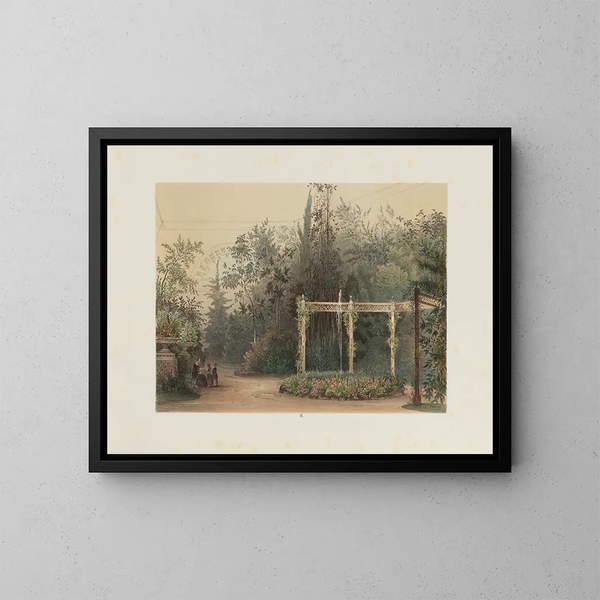 Le jardin d'hiver dans la Hofburg impériale et royale de Vienne - Franz Antoine — oprawiony obraz na ścianie
