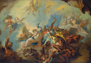 Franz Anton Maulbertsch - The Four Elements Preparatory Study for a Painted Ceiling.webp