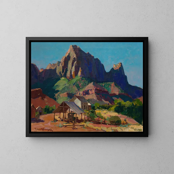 Strażnik, Park Narodowy Zion, Utah - Franz Bischoff — oprawiony obraz na ścianie