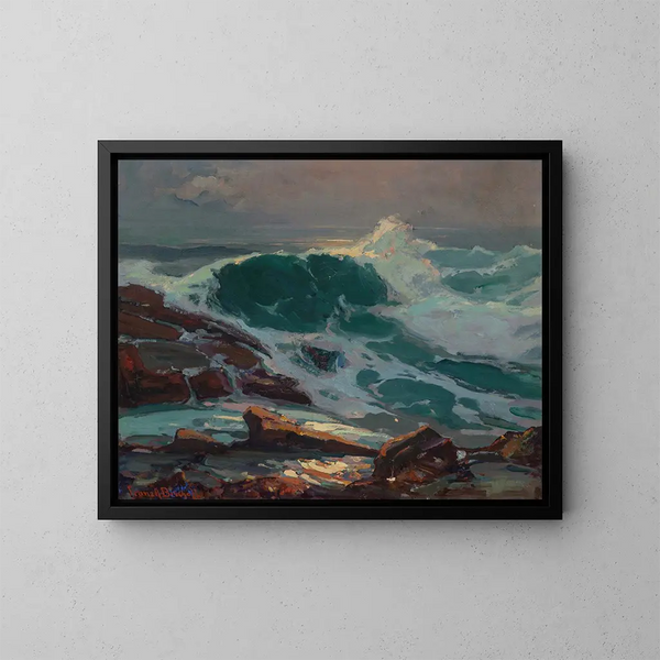 La Vague - Franz Bischoff — oprawiony obraz na ścianie