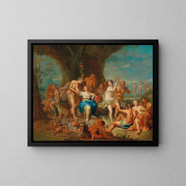 Bacchus i Ariadna na Naxos - Franz Christoph Janneck — oprawiony obraz na ścianie