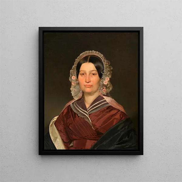 Portret damy - Franz Eybl — oprawiony obraz na ścianie