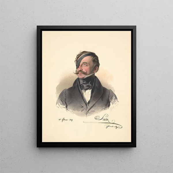 François Henri Schlick, hrabia de Bassano de Weisskirchen - Franz Eybl — oprawiony obraz na ścianie