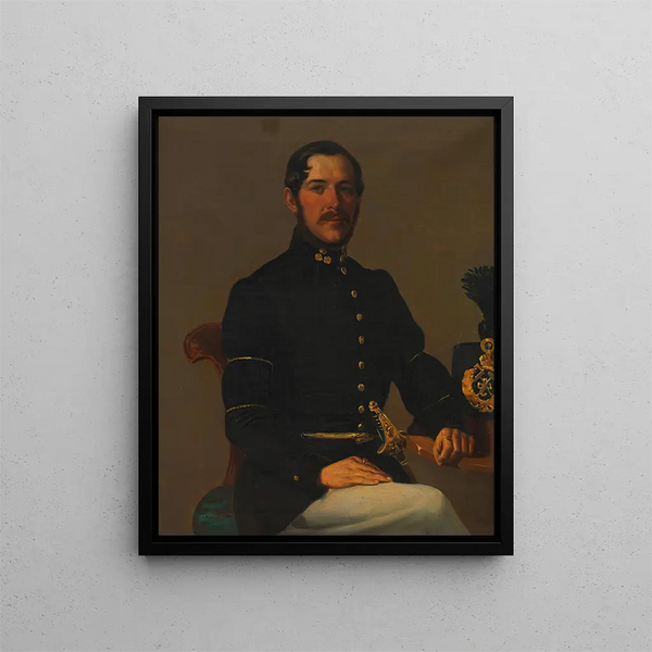 Georg Ritter von Hofmann, kapitana kopalni Imperialnej i Królewskiej Władzy Górniczej Austrii - Franz Eybl — oprawiony obraz na ścianie
