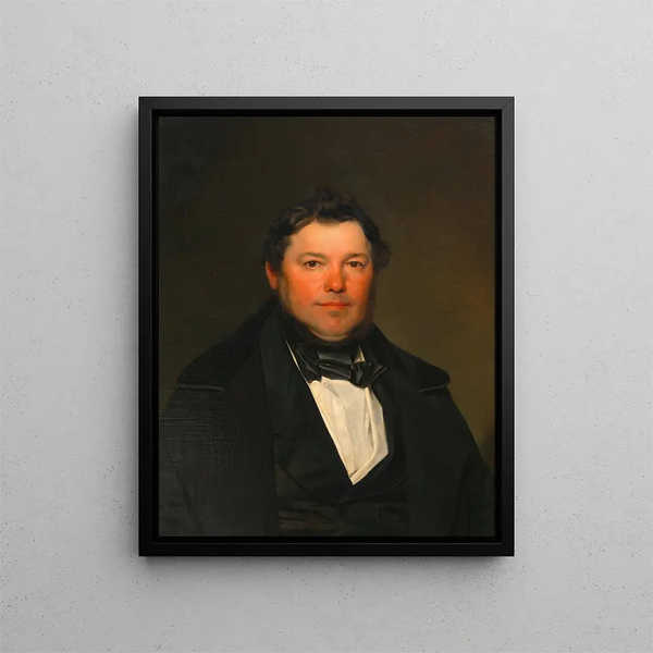 Portret dżentelmena - Franz Eybl — oprawiony obraz na ścianie