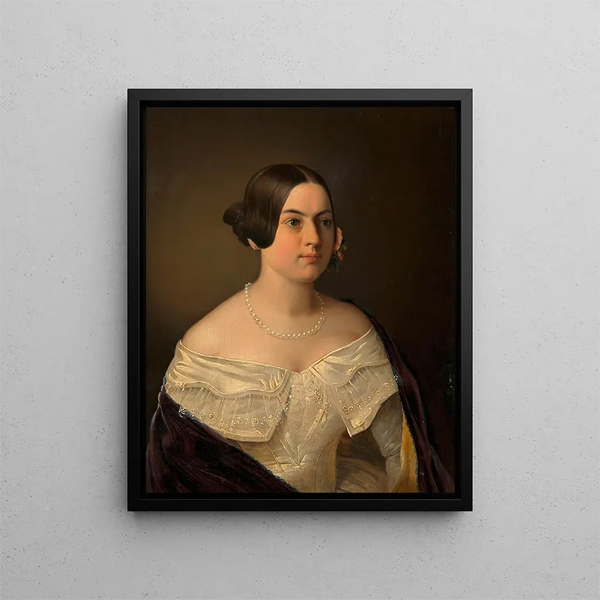 Mathilde Rebracha z Frgantner - Franz Eybl — oprawiony obraz na ścianie
