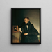 Le peintre Franz Wipplinger regardant le portrait miniature de sa sœur décédée - Franz Eybl — oprawiony obraz na ścianie