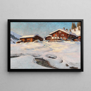 Franz Holper - Winter Landscape near Davos.webp