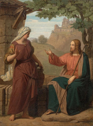Franz Ittenbach - Christ and the Samaritan woman at the well.webp