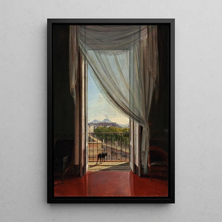 Franz Ludwig Catel - A View of Naples through a Window.webp