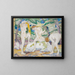 Kobiety nagie kąpiące się - Franz Marc — oprawiony obraz na ścianie