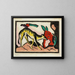 Zwierzę bajkowe - Franz Marc — oprawiony obraz na ścianie