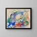 Zwierzęta magiczne - Franz Marc — oprawiony obraz na ścianie