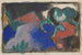 Zielony koń w krajobrazie - Franz Marc — widok dzieła