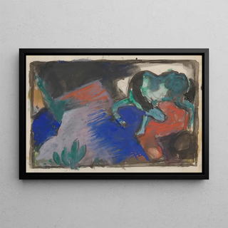 Franz Marc - Green Horse in Landscape.webp