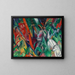 Pod Deszczem - Franz Marc — oprawiony obraz na ścianie