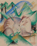 Czerwony jeleń - Franz Marc — widok dzieła