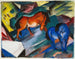Czerwony i niebieski koń - Franz Marc — widok dzieła
