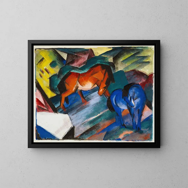 Franz Marc - Red and blue horse.webp