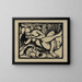 Bergère endormie - Franz Marc — oprawiony obraz na ścianie