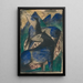 dwóch niebieskich koni - Franz Marc — oprawiony obraz na ścianie