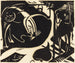 dwóch mitycznych zwierząt - Franz Marc — widok dzieła