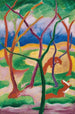 Belettes en jeu - Franz Marc — widok dzieła