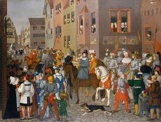 Franz Pforr - The Entry Of King Rudolf Of Habsburg Into Basel In 1273.webp