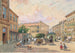 La ligne Burggassen à Vienne, coin de la Kaiserstraße et de la Burggasse - Franz Reinhold — widok dzieła
